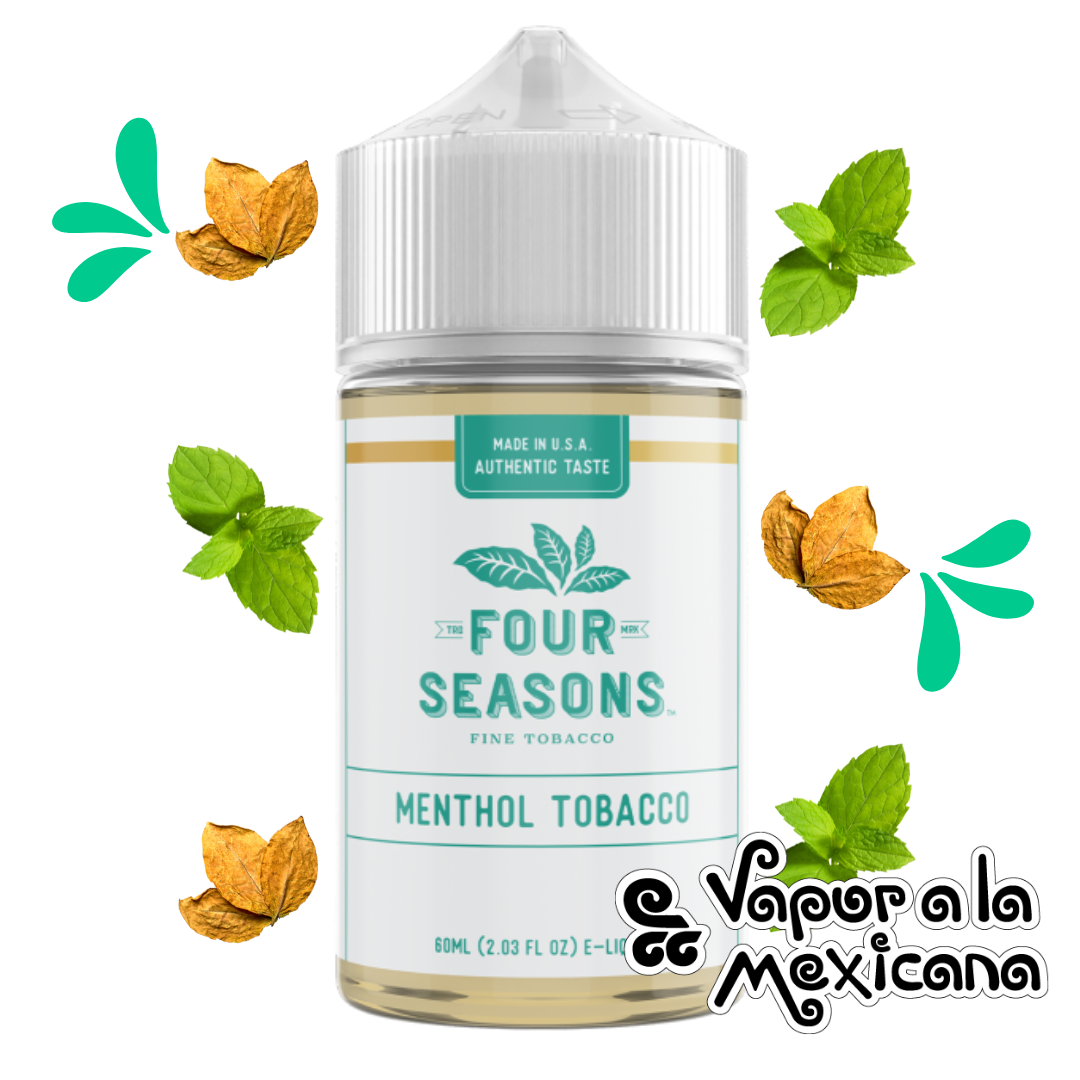 four seasons menthol tobacco By E-Liquid 60ml Four Seasons Salt 30ML -