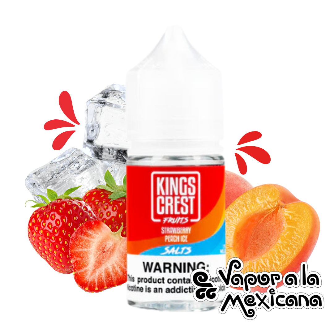 Strawberry Peach Ice NicSalts 30ml | Kings Crest