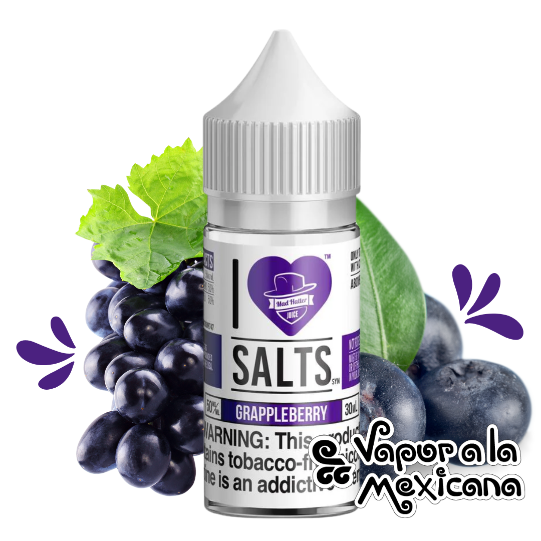 Grappleberry I Love Salts NicSalts 30ml | Mad Hatter