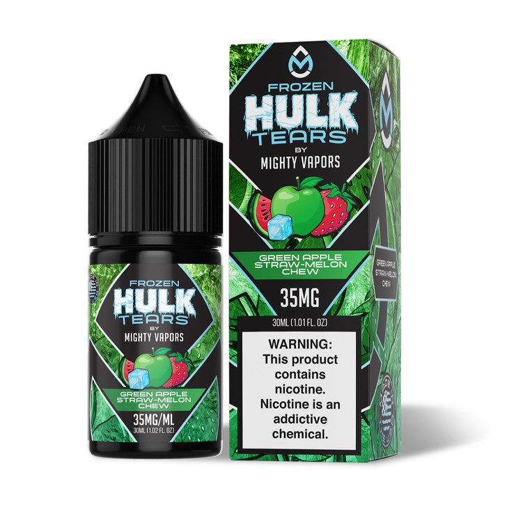 Green Apple Strawmelon Chew NicSalts 30ml | Frozen Hulk Tears