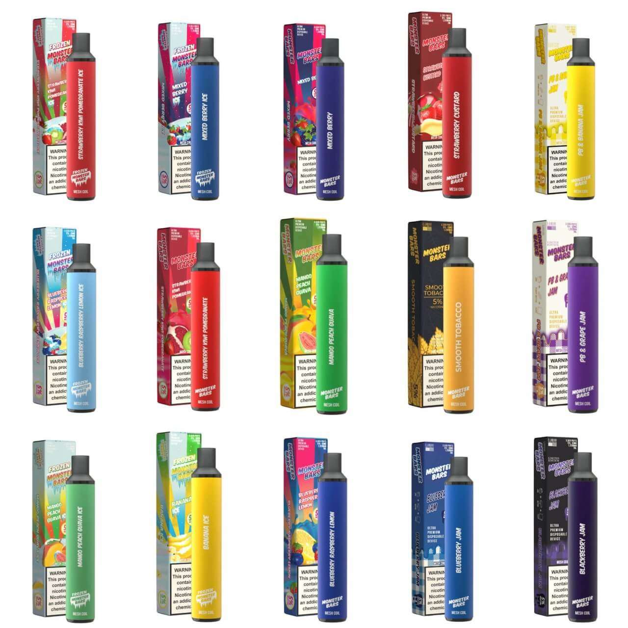 Monster Bars XL Disposable (3500puffs) | Jam Monster