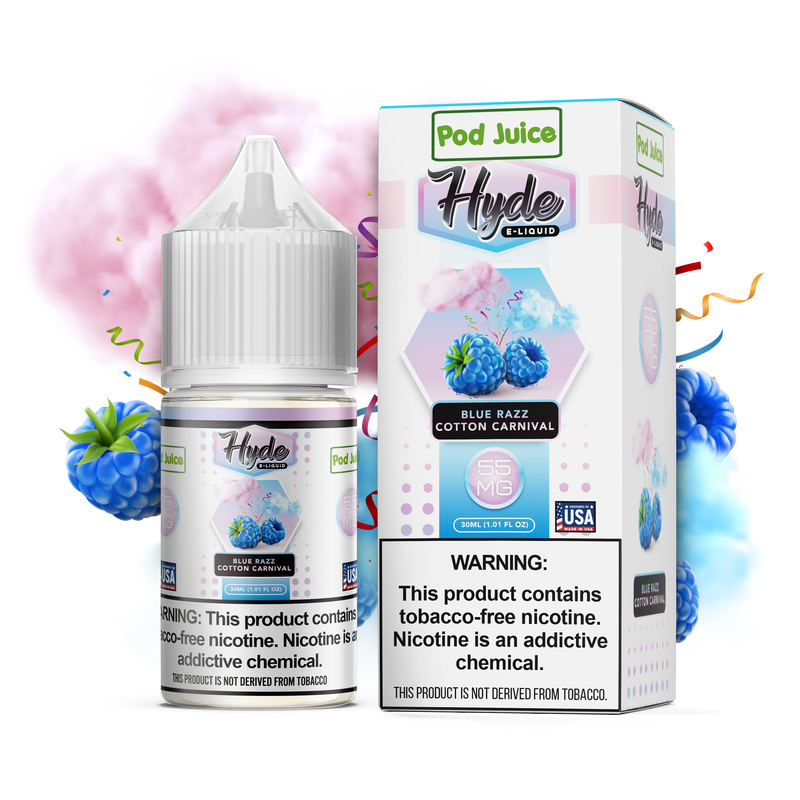 Blue Razz Cotton Carnival 100 ml|Pod Juice Hyde
