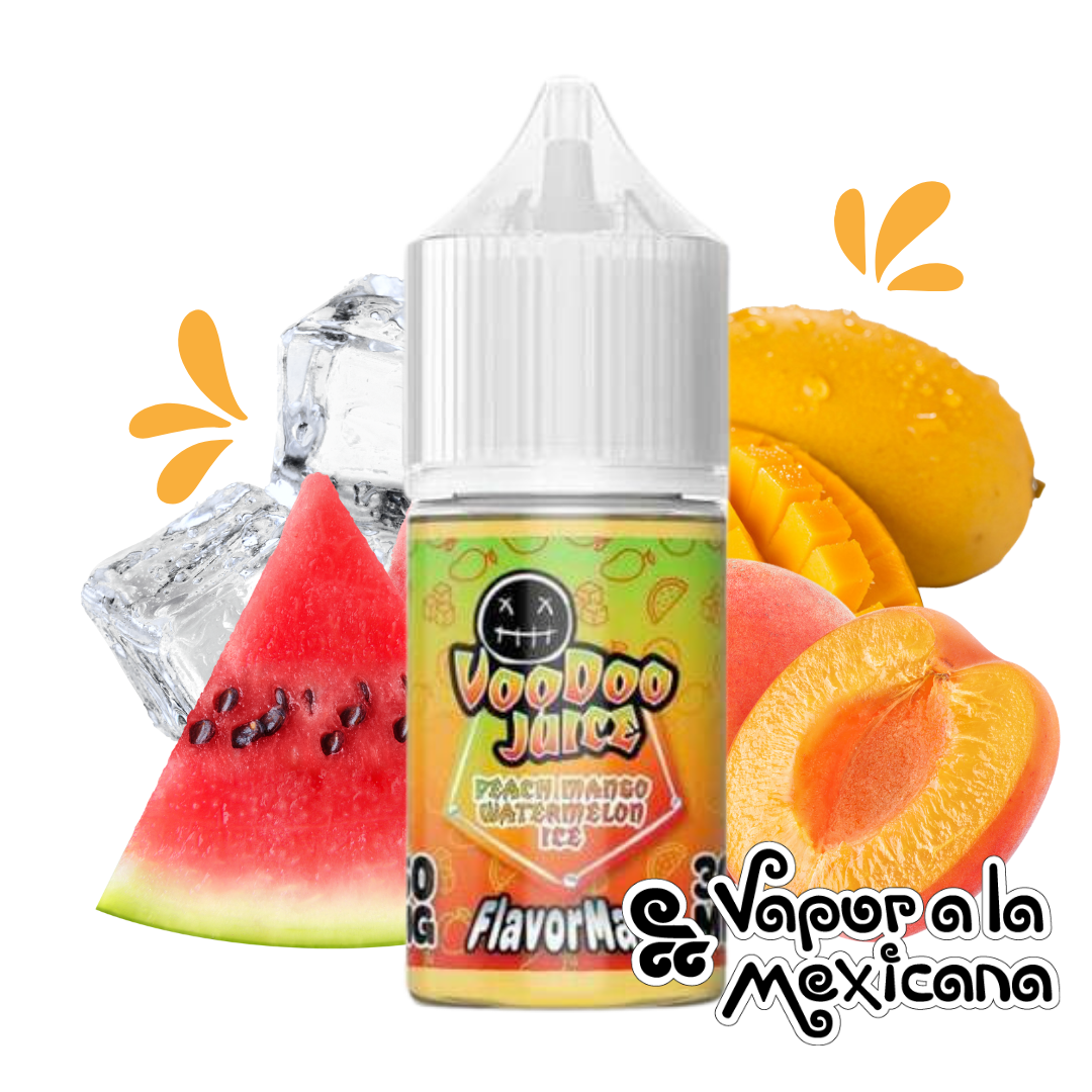 Peach Mango Watermelon Ice FlavorMax NicSalts 30ml | Voodoo Juice