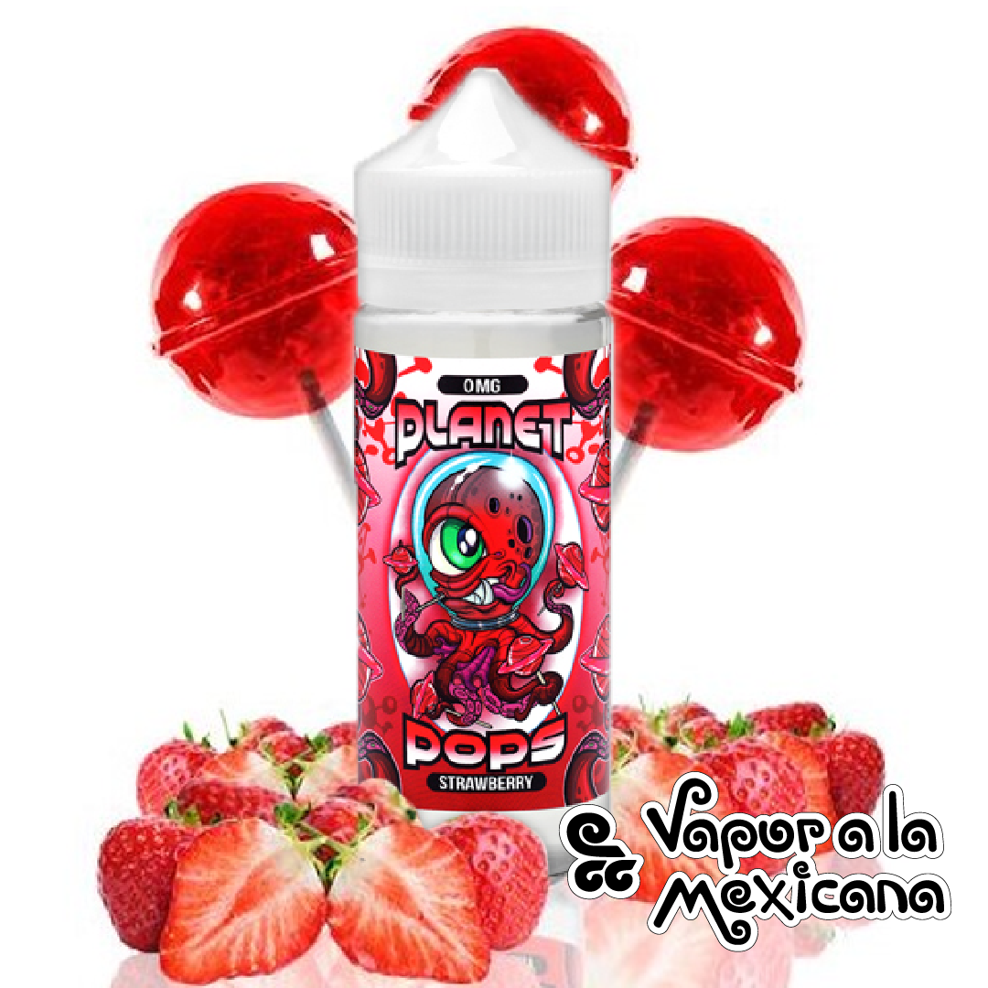 Planet Pops Strawberry 120ml | Kings Crest