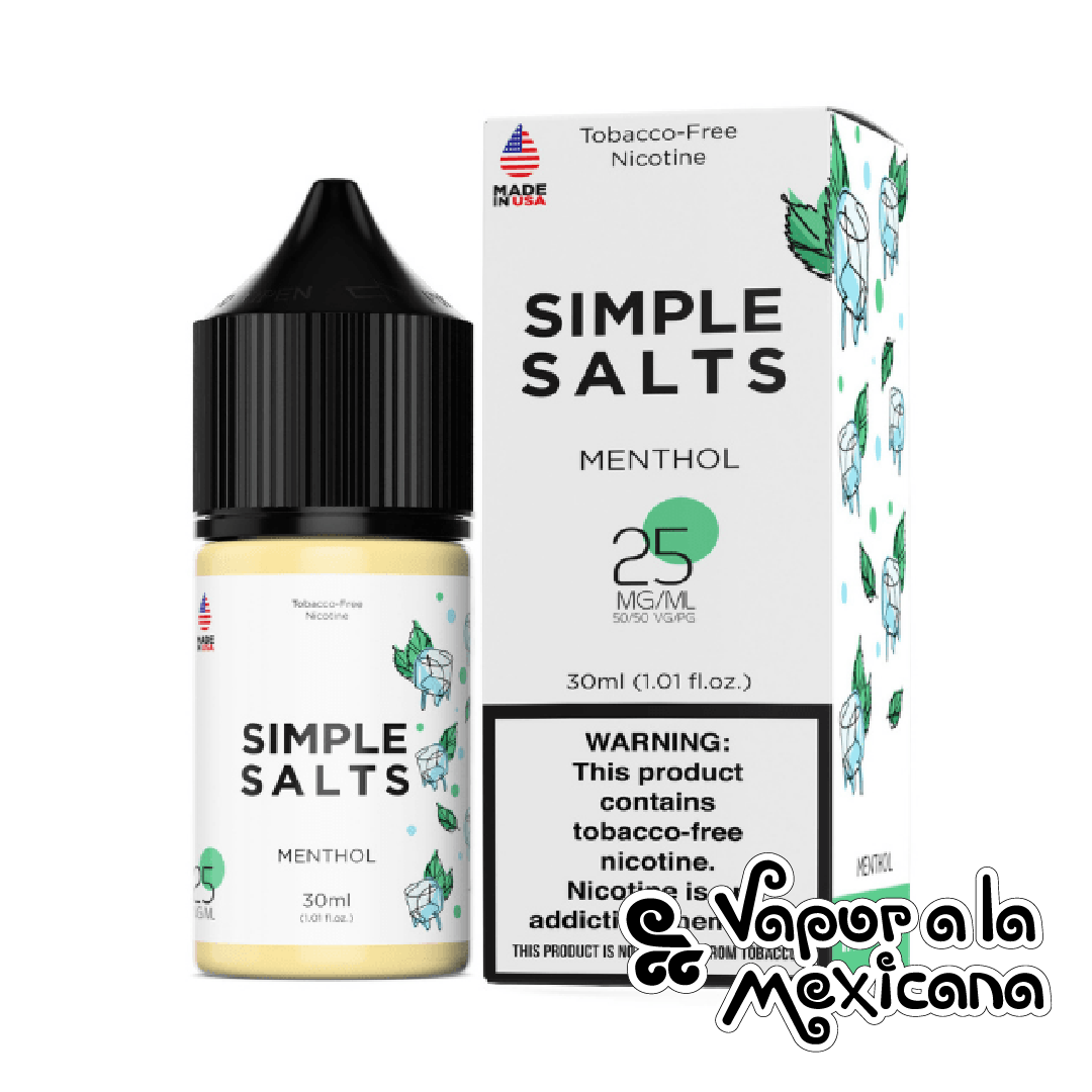 Menthol NicSalts 30ml | Simple Salts
