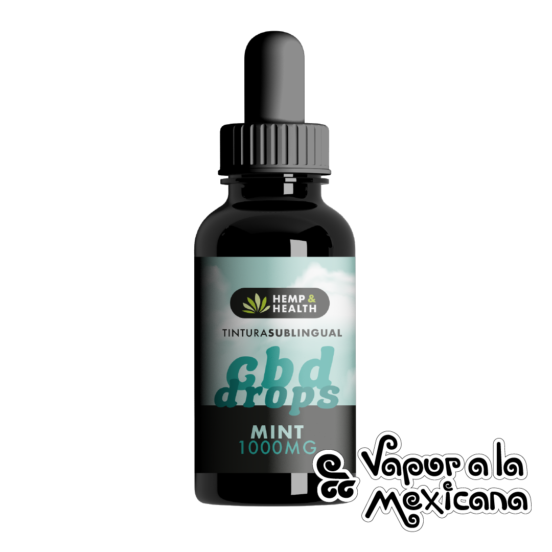 Mint CBDrops Tintura Sublingüal (1000mg) 30ml | Hemp & Health