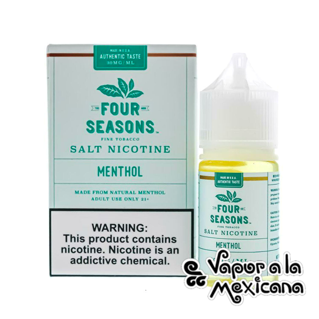 Menthol NicSalts 30ml | Four Seasons Fine Tobacco