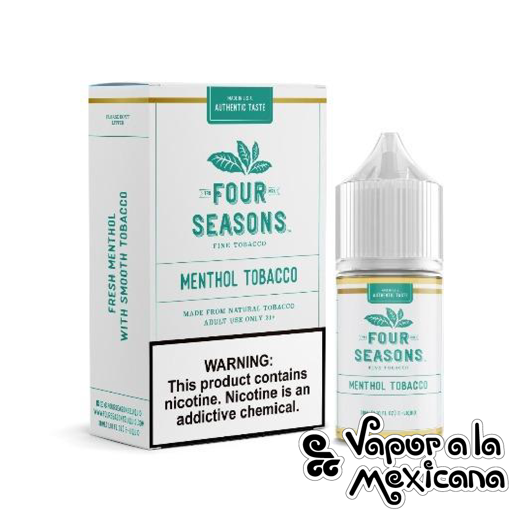 Menthol Tobacco NicSalts 30ml | Four Seasons Fine Tobacco