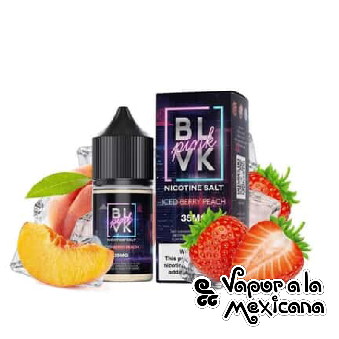 Iced Berry Peach NicSalts 30ml | BLVK Pink