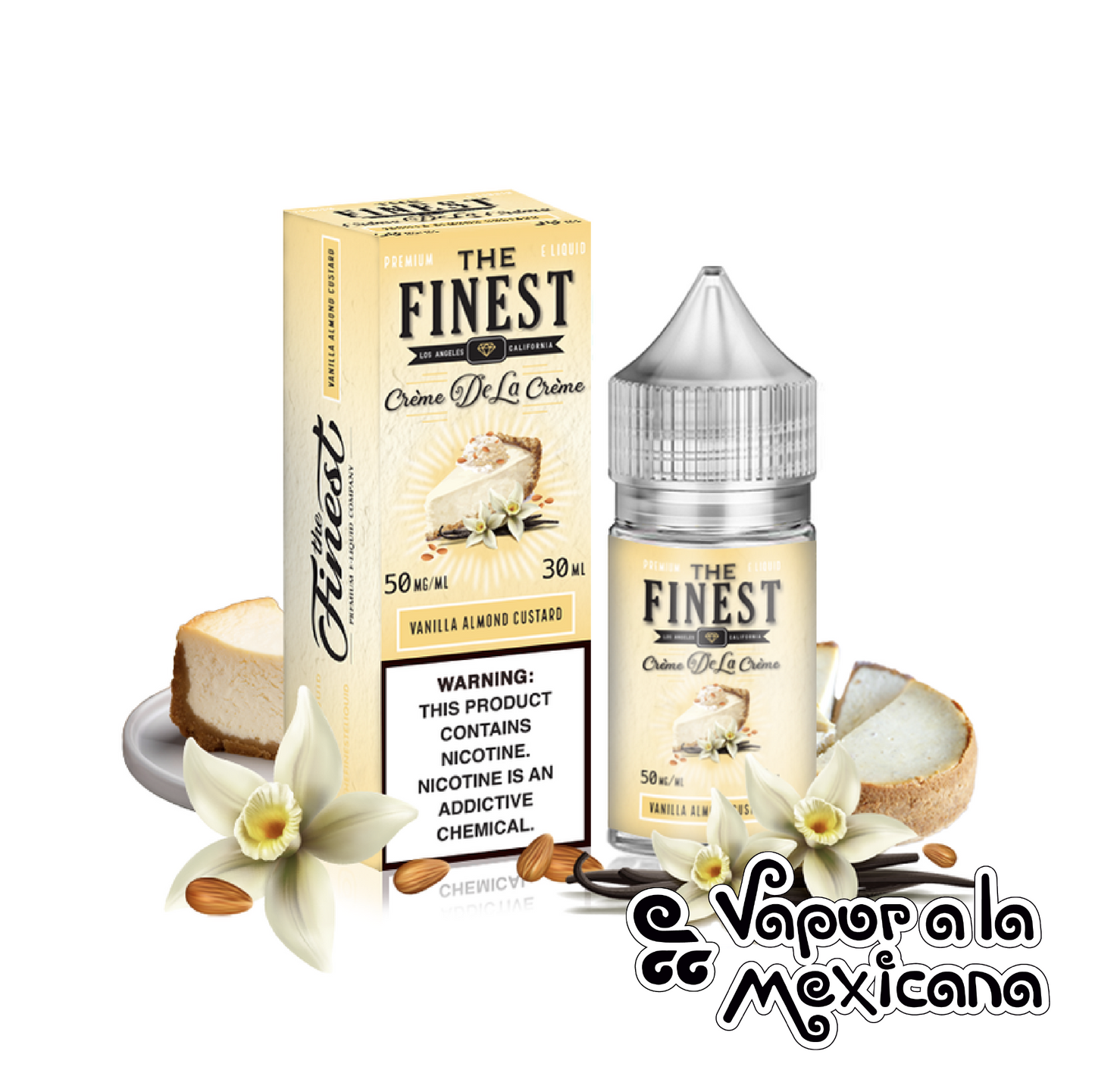 Vanilla Almond Custard ( Crème de la Crème) NicSalts 30ml | Finest