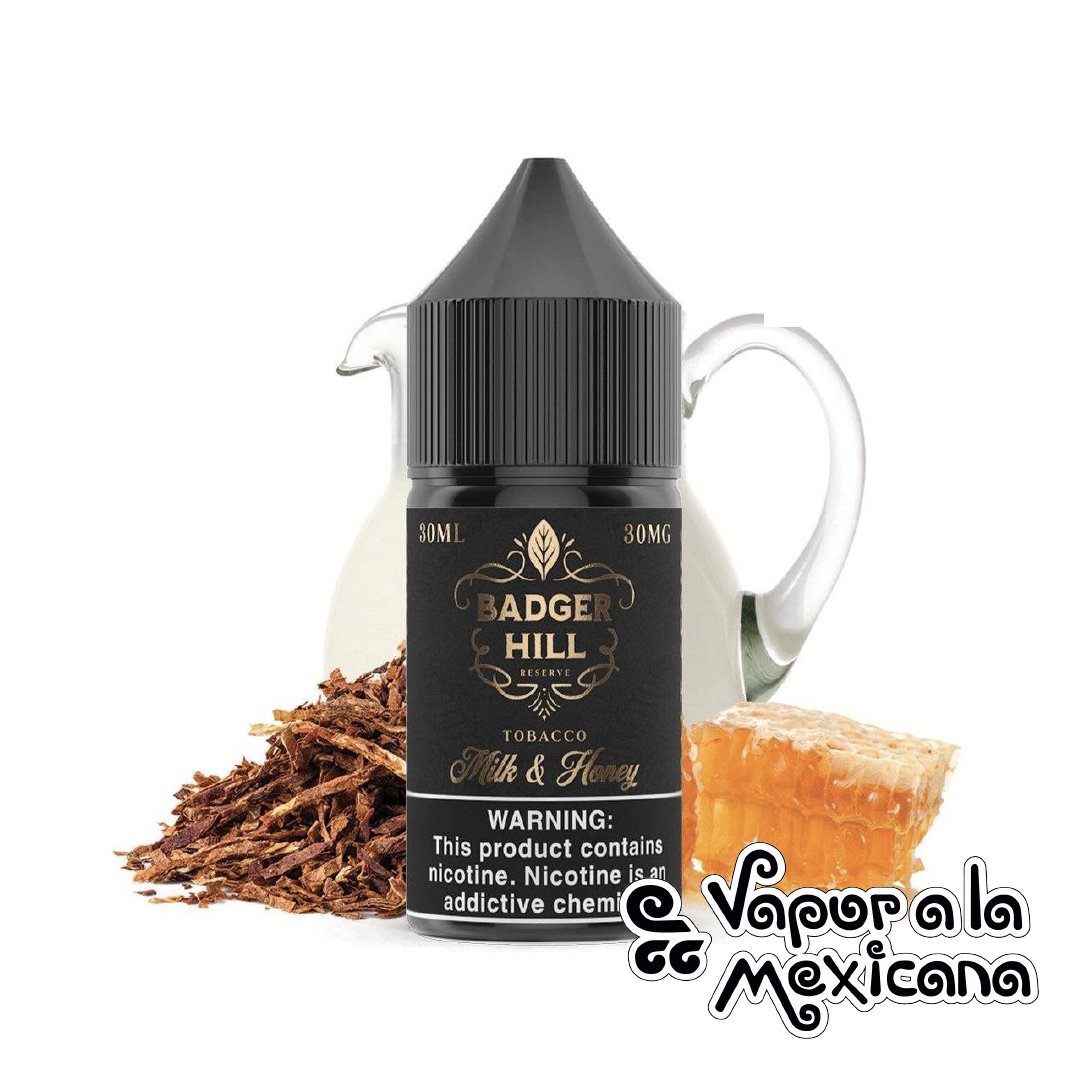 Milk & Honey NicSalts 30ml | Badger Hill Reserve