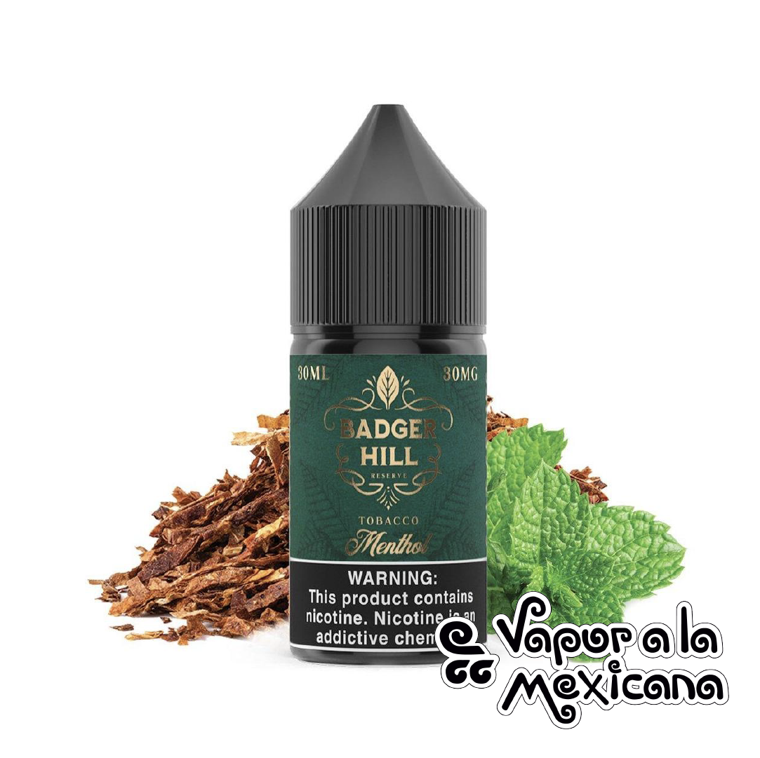 Menthol NicSalts 30ml | Badger Hill Reserve