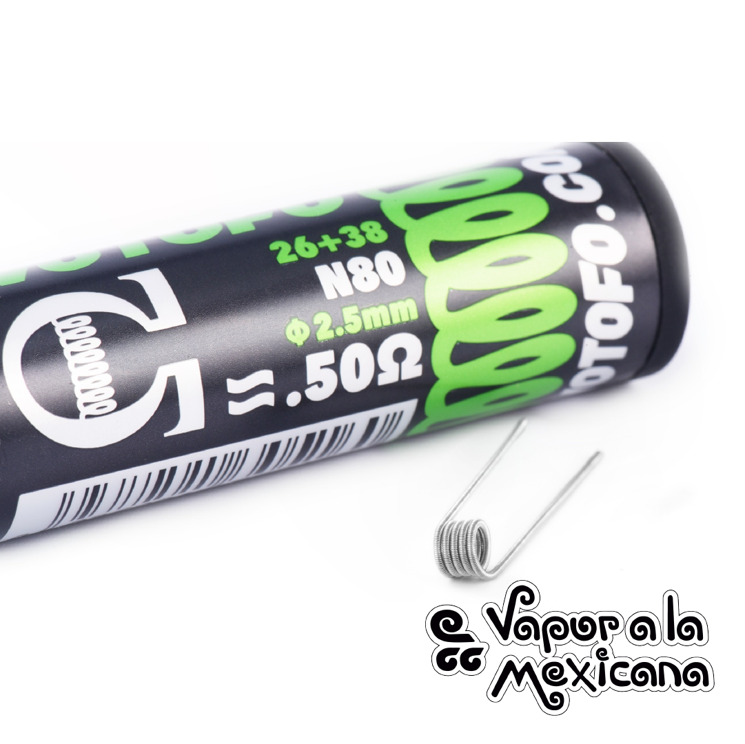 Fused Clapton Prebuild Wire Coil (0.5ohm) | Wotofo