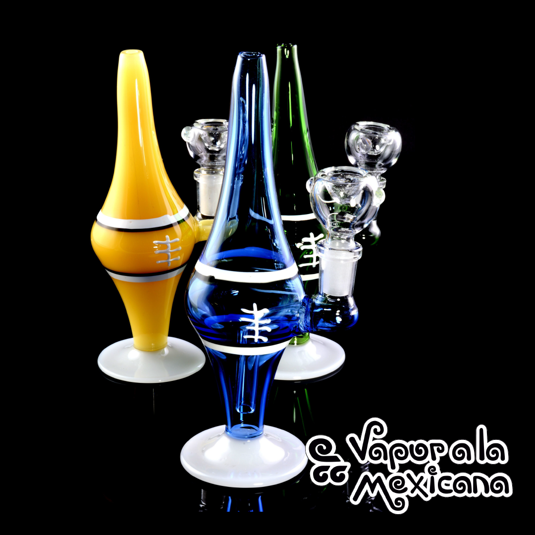 Pipa de agua de vidrio en forma de balón de football