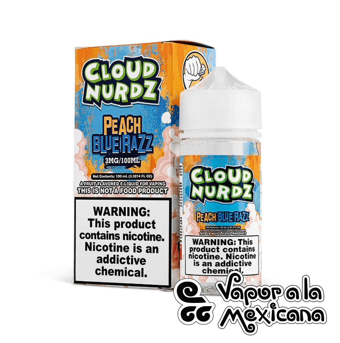 Peach Bluerazz 100ml | Cloud Nurdz