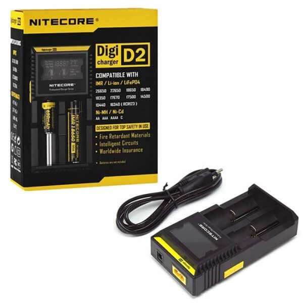 D2 Cargador LCD Display | Nitecore