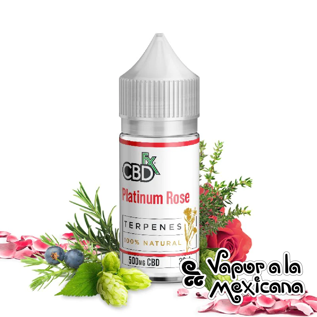 Terpenos Platinum Rose CBD Liquid 30ml (500mg) | CBDfx