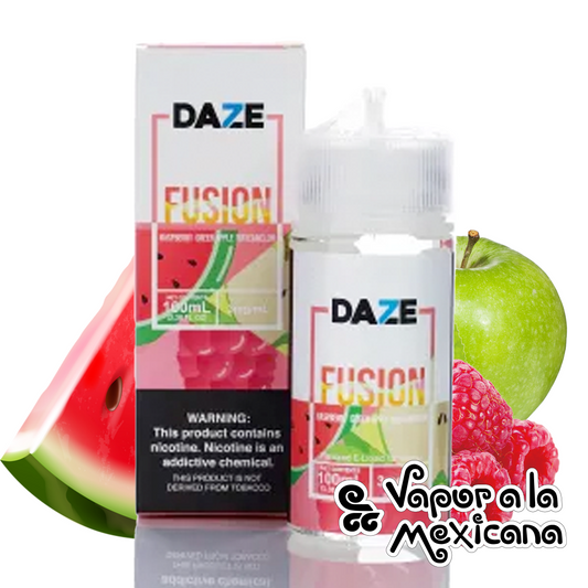 Raspberry Green Apple Watermelon 100ml | 7 Daze Fusion