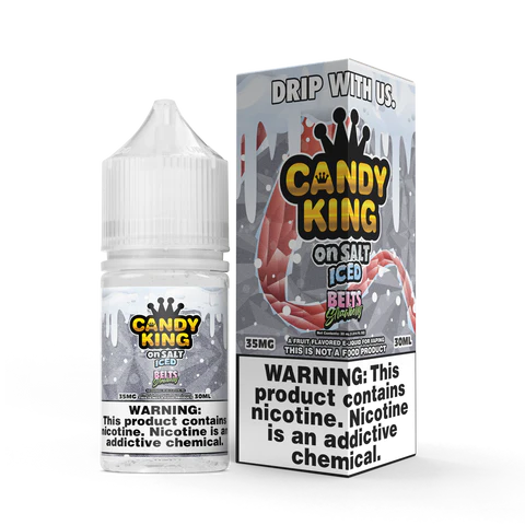 Belts Strawberry On Iced NicSalts | Candy King