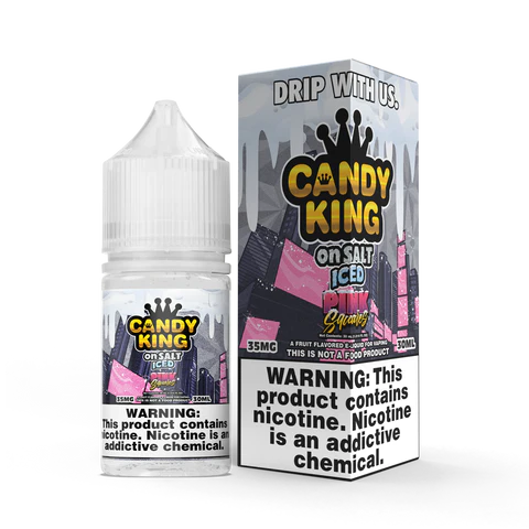 Pink Squares On Iced NicSalts | Candy King