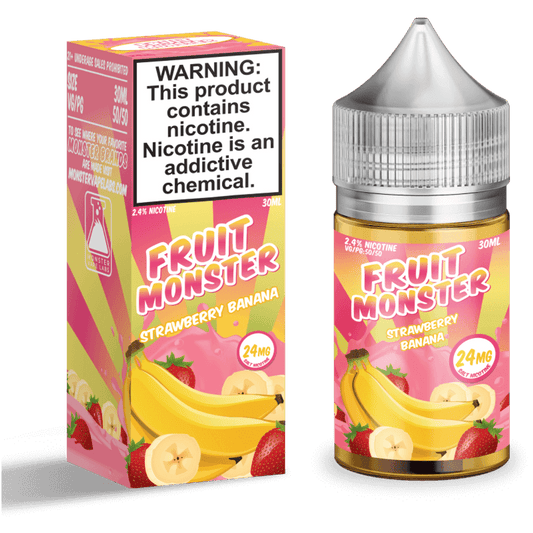 Strawberry Banana NicSalts 30ml | Fruit Monster