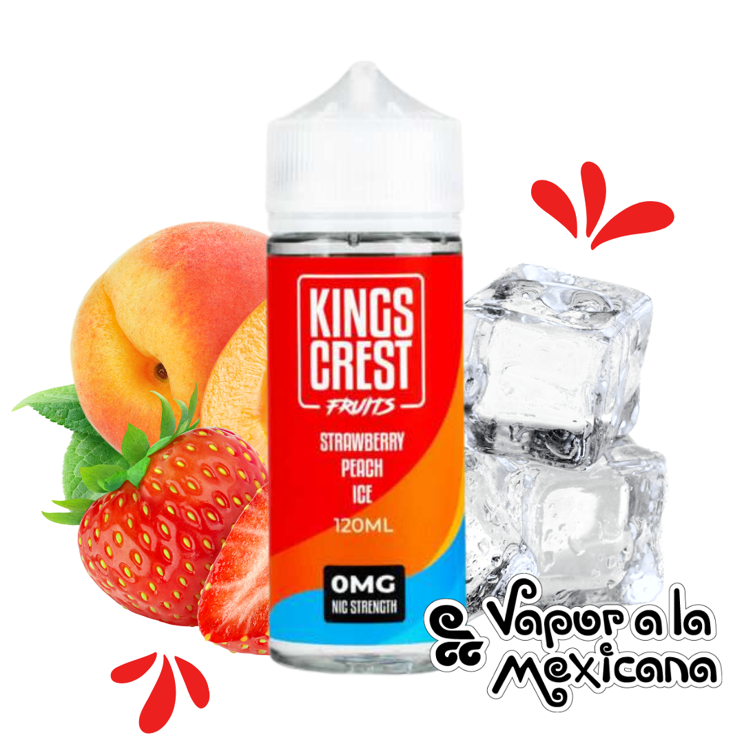 Strawberry Peach Ice 120ml | Kings Crest