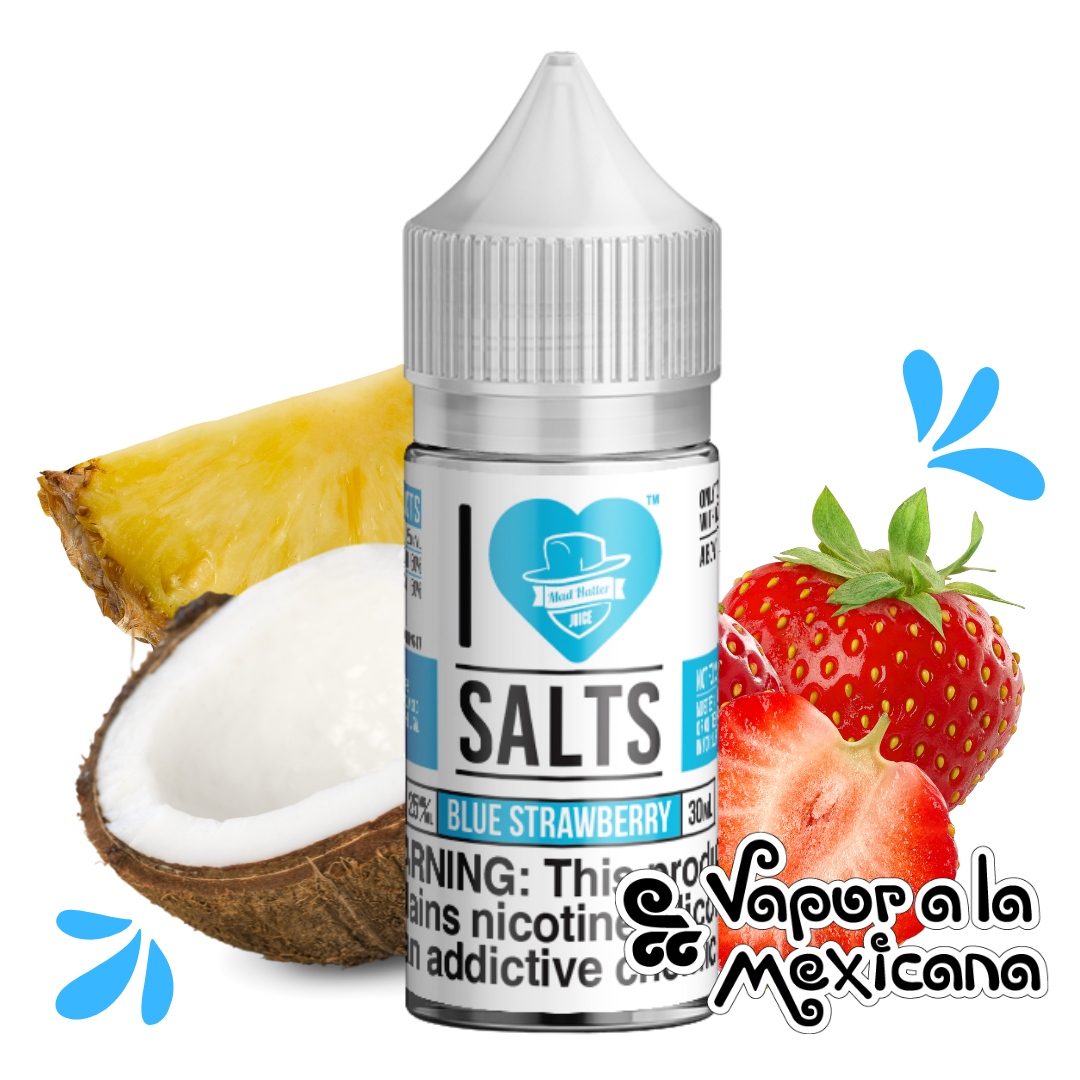 Blue Strawberry I Love Salt NicSalts 30ml | Mad Hatter