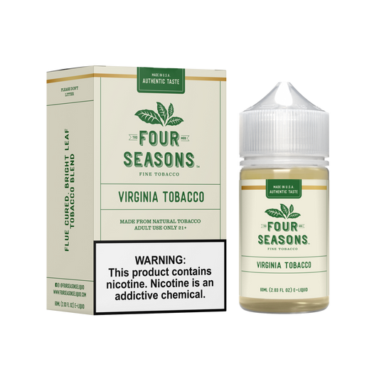 Virginia Tobacco NicSalts 30ml | Four Seasons Fine Tobacco