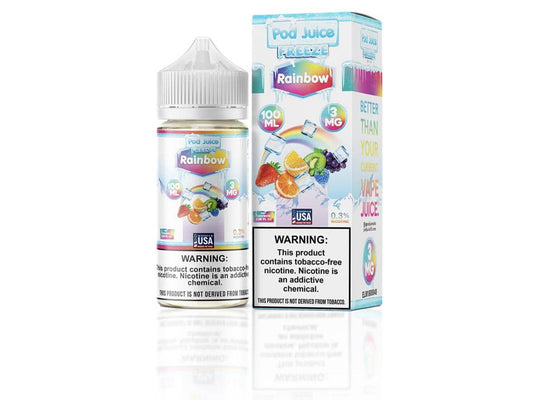 Freeze eliquid 100ml Rainbow | Pod Juice
