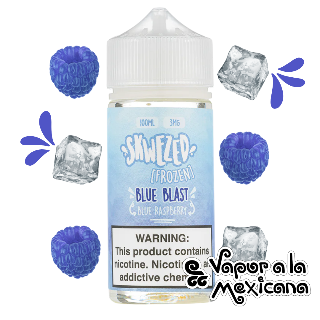 Blue Raspberry Frozen (Blue Blast) 100ml | Skwezed