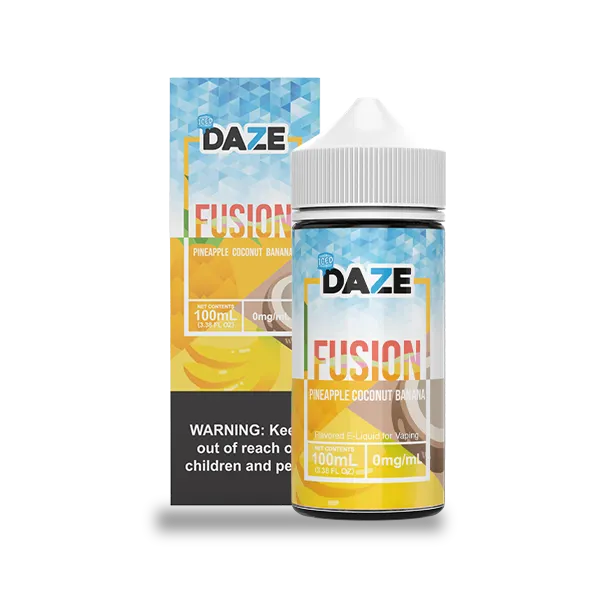 Pineapple Coconut Banana ICED 100ml | 7 Daze Fusion