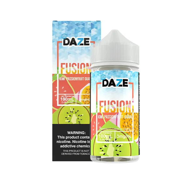 Kiwi Passionfruit Guava ICED 100ml | 7 Daze Fusion