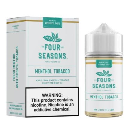 Menthol Tobacco 60ml | Four Seasons Fine Tobacco