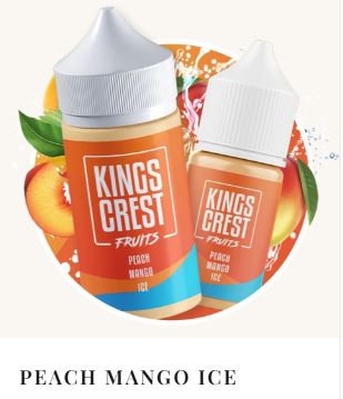 Peach Mango Ice Nicsalt 30ml | Kings Crest Fruits