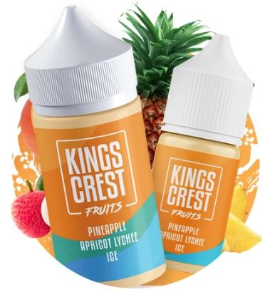 Pineapple Apricot lychee ice Nicsalt 30ml | Kings Crest Fruits