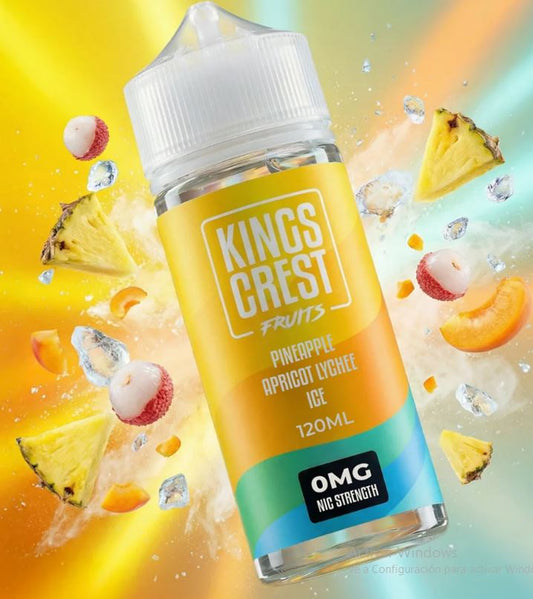 Pineapple Apricot lychee ice 120 ml | Kings Crest Fruits