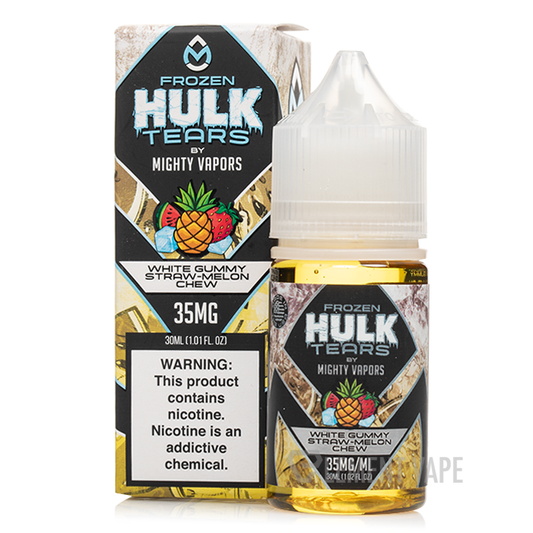 White Gummy Strawmelon Chew NicSalts 30ml | Frozen Hulk Tears