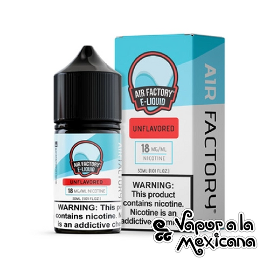 Unflavored NicSalts 30ml | Air Factory