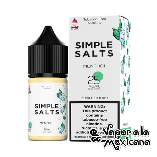 Menthol NicSalts 30ml | Simple Salts