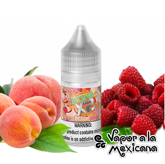 White Peach Raspberry NicSalts 30ml | Nomenon Noms X2