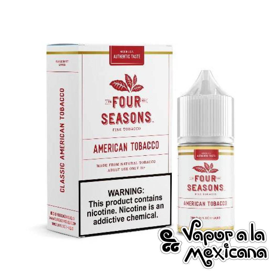 American Tobacco NicSalts 30ml | Four Seasons Fine Tobacco