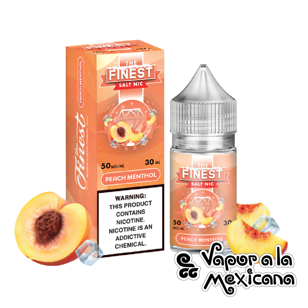 Peach Menthol NicSalts 30ml | THE FINEST