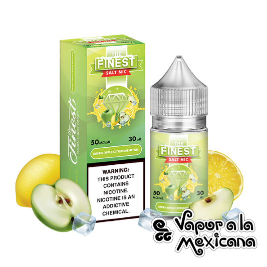 Green Apple Citrus Menthol NicSalts 30ml | Finest