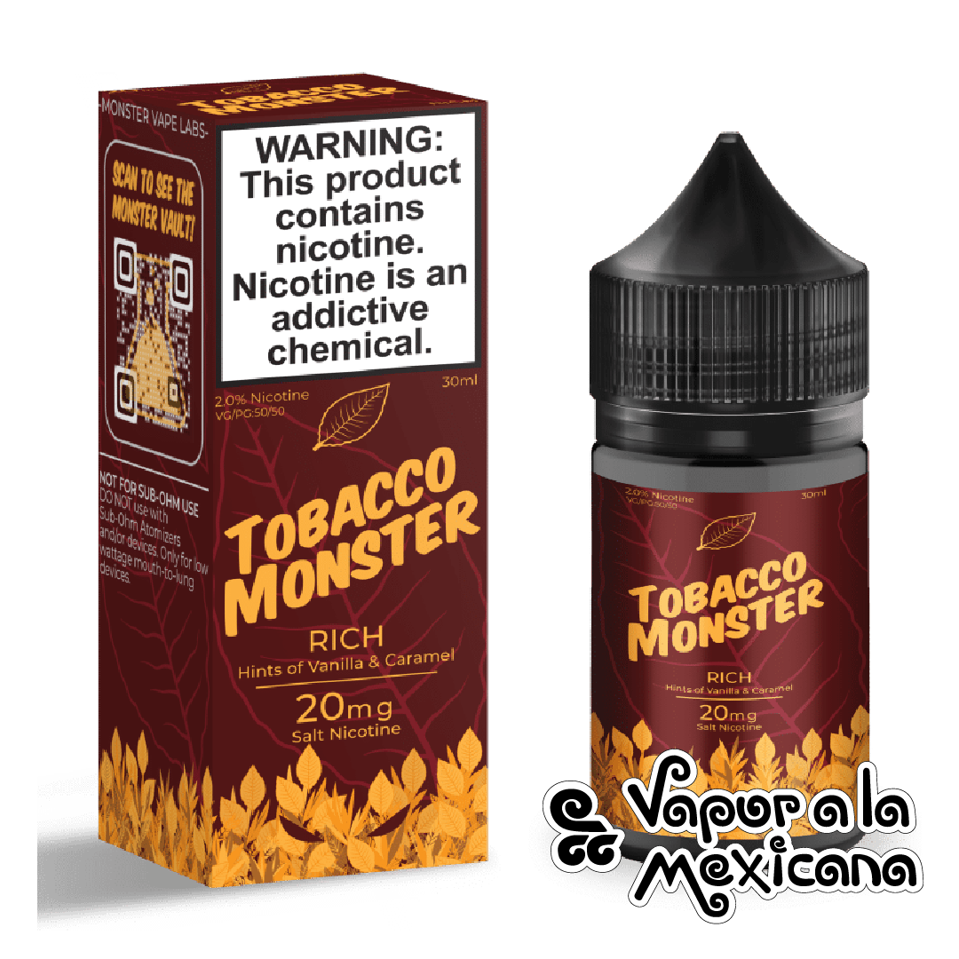 Rich NicSalts 30ml | Tobacco Monster