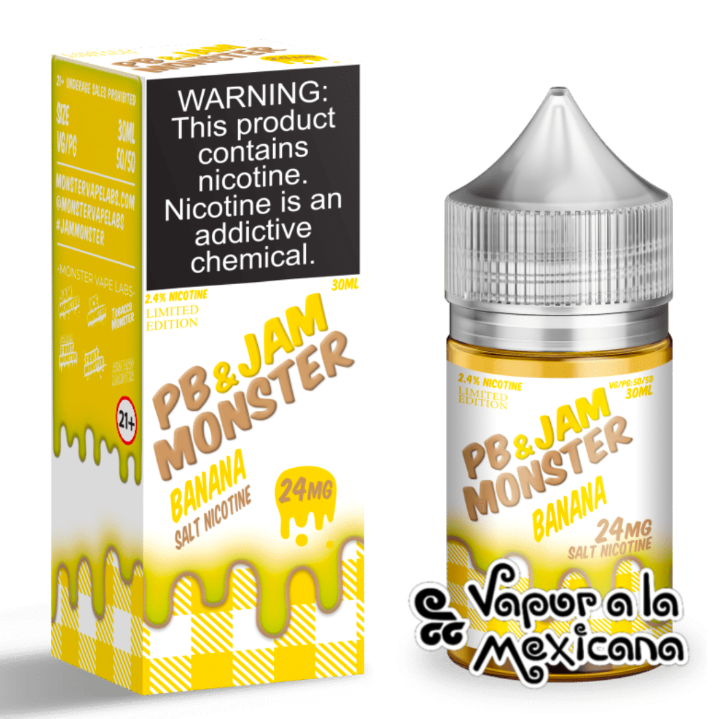 PB & Banana NicSalts 30ml | Jam Monster