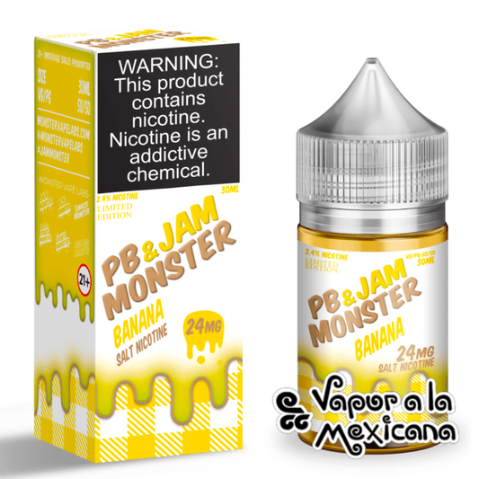 PB & Banana NicSalts 30ml | Jam Monster