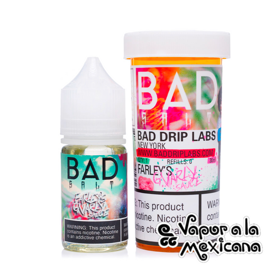 Farleys Gnarley Sauce NicSalts 30ml | Bad Drip Salts
