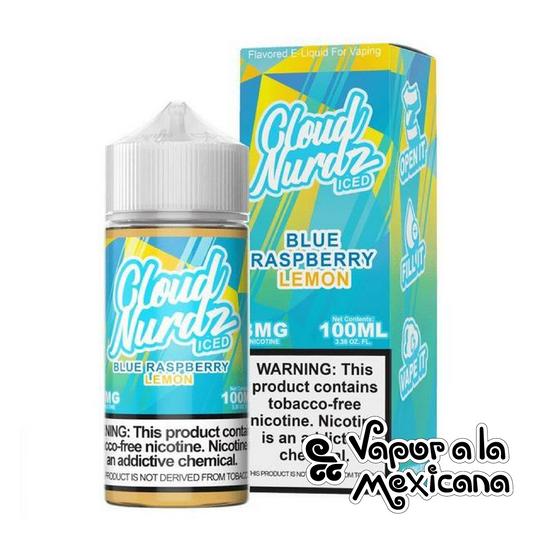 Blue Raspberry Lemon Iced 100ml | Cloud Nurdz