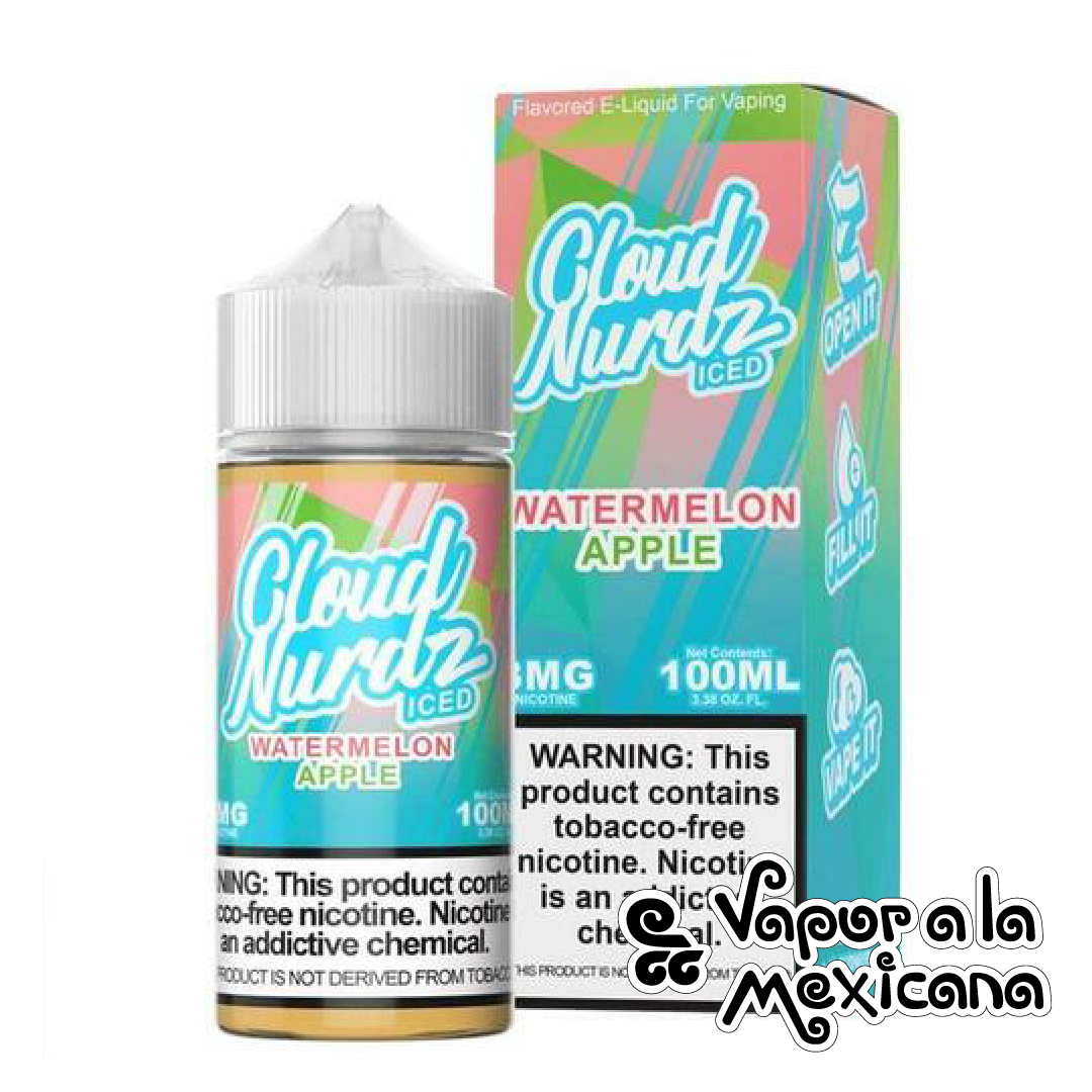 Watermelon Apple Iced 100ml | Cloud Nurdz