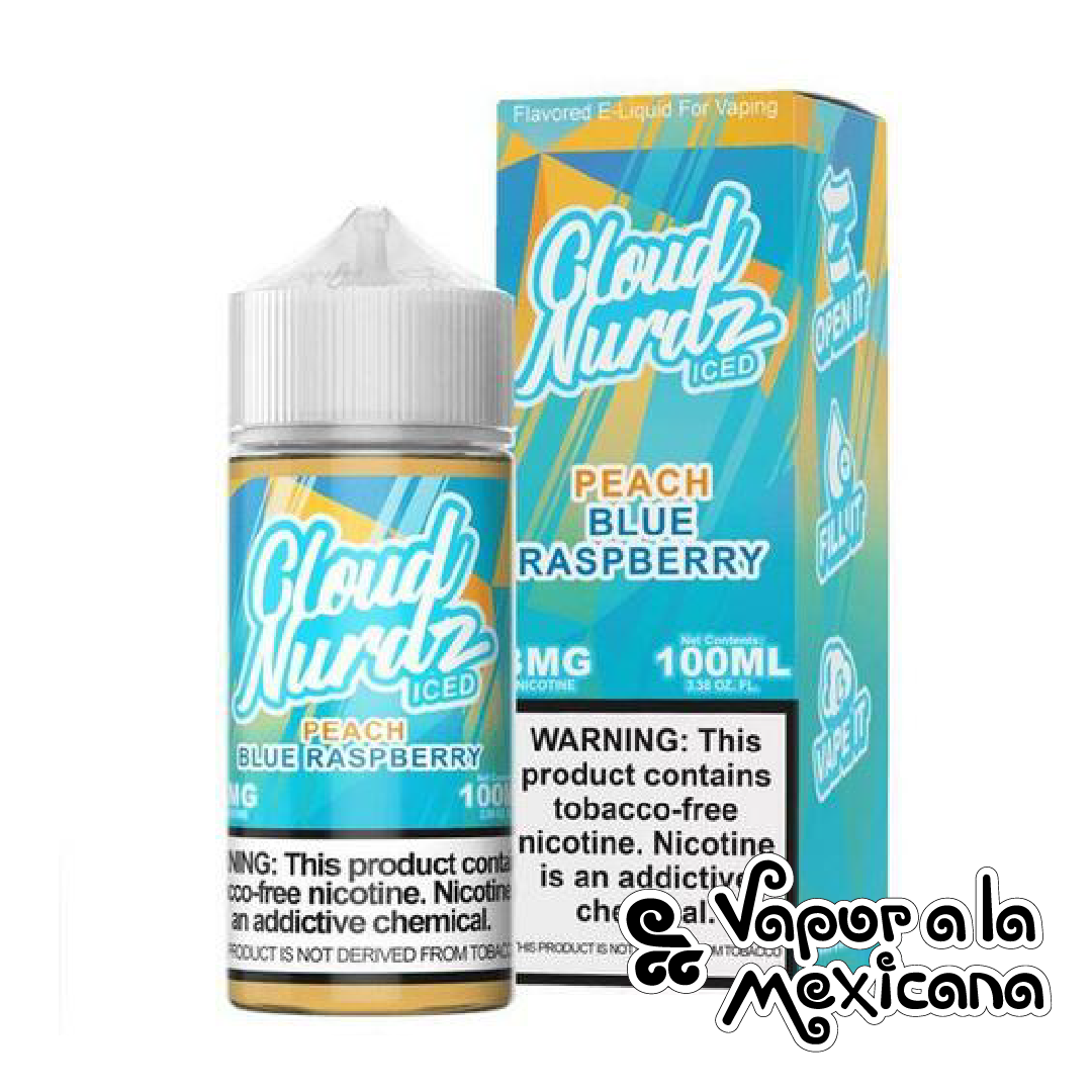 Peach Blue Razz Iced 100ml | Cloud Nurdz